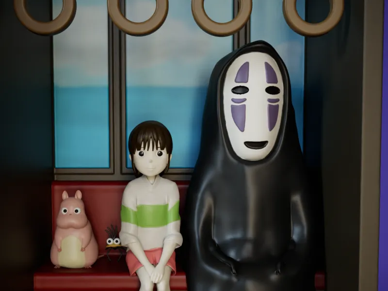 Diorama Book nook El viaje de Chihiro