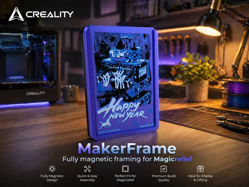 Makerframe-Fully Magnetic Magicrelief framing solution.