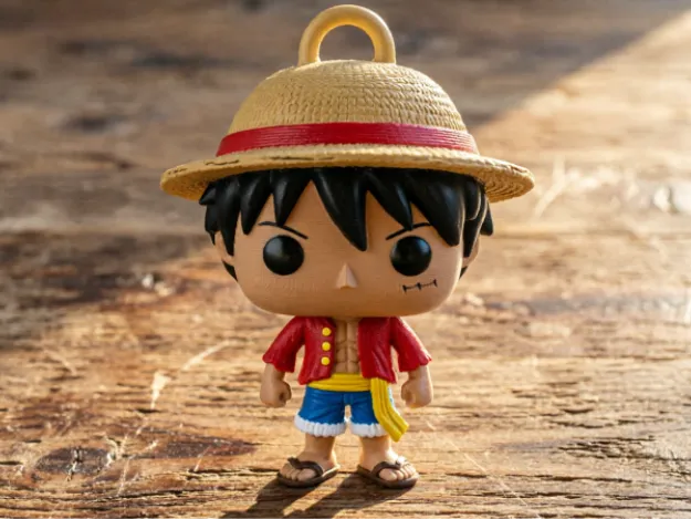 Funko Chibi Monkey D Luffy - One Piece Anime Figure 3D Print