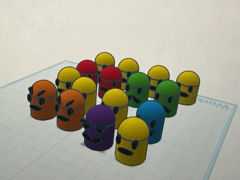 Silly custom chess set