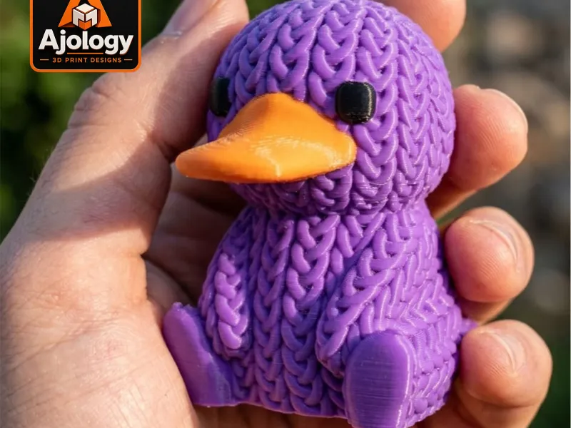 Knitted Cute Platypus – STL & 3MF Files for 3D Printing