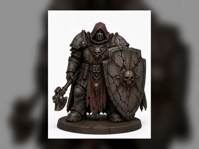 Cursed Gatekeeper Large Cracked Shield