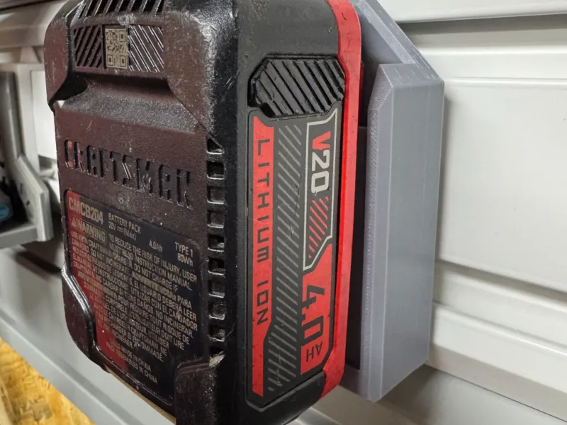Holder - Battery - Craftsman 20v Tool
