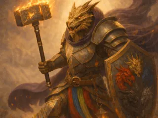 CubeMe Project(1) Dragonborn paladin, chonky model, chibi