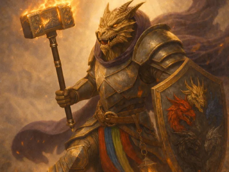 CubeMe Project(1) Dragonborn paladin, chonky model, chibi