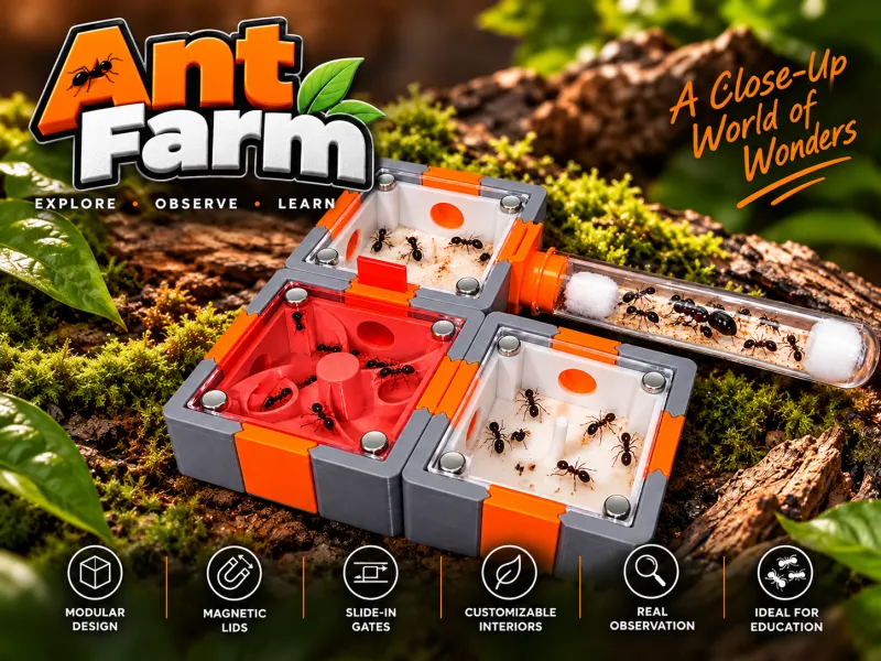 🐜 Modular Ant Farm