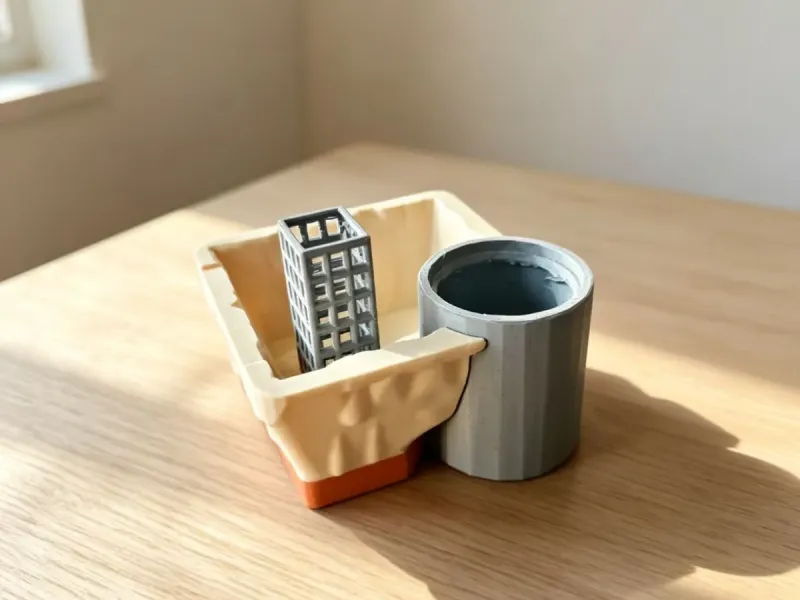 حوض رمل بموقع بناء