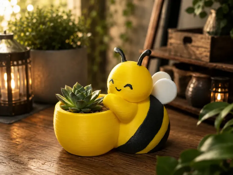 Cute Bee Planter-Adorable Succulent Pot