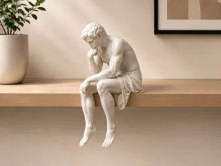 Thinker Man Shelf Sitter Sculpture