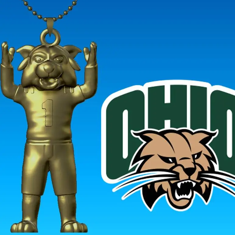 NCAA - Necklaces OHIO BOBCATS - Hanging Figurine