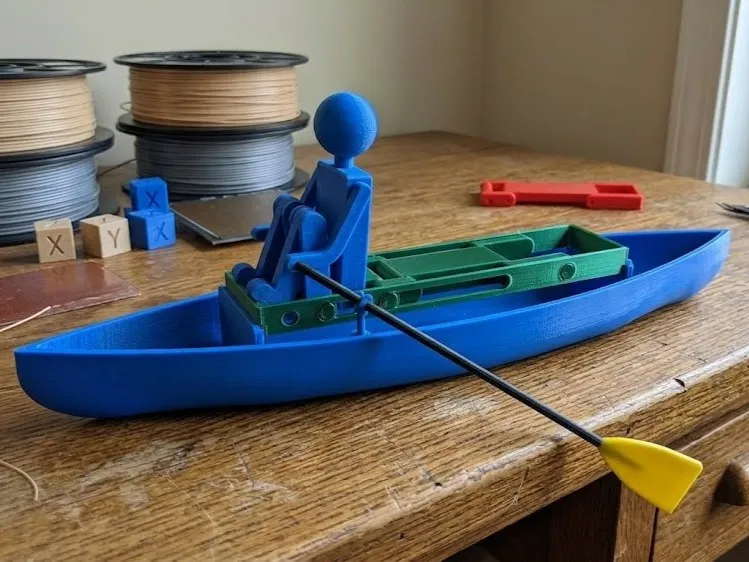 Mechanical Rowing Boat Automata