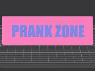 Табличка "PRANK ZONE"