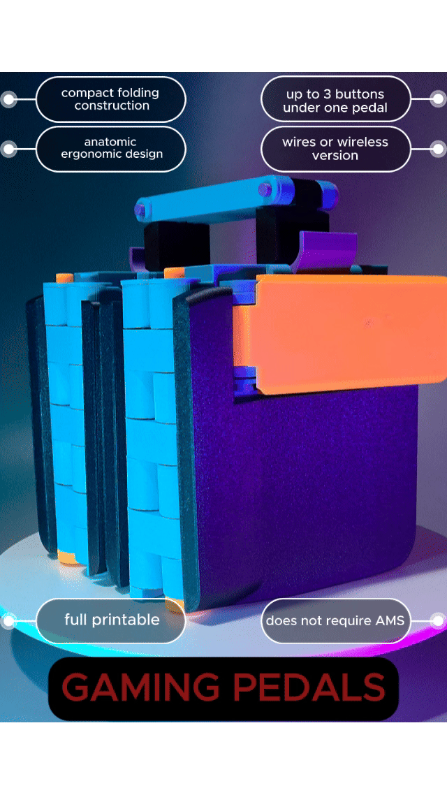 Wireless Gaming pedals (multi buttons)