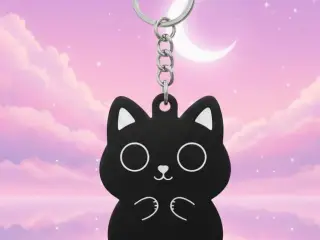 Black CaT Keychain #2