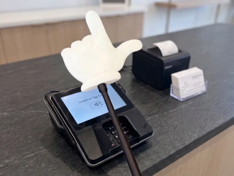 🖐️ The Tap-to-Pay Hand — Credit Card Wand