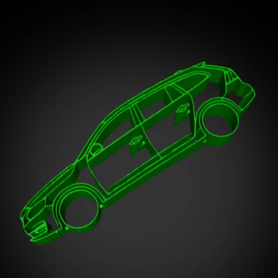 Volvo V60 1st gen 2010-2018 Silhouette wall art