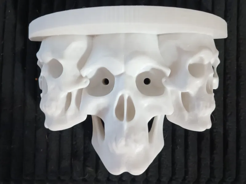Tri-skull Wall Shelf