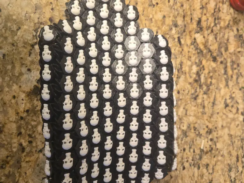 NASA chainmail with skulls on each link