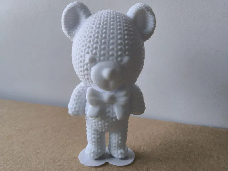 Oso de crochet multicolor