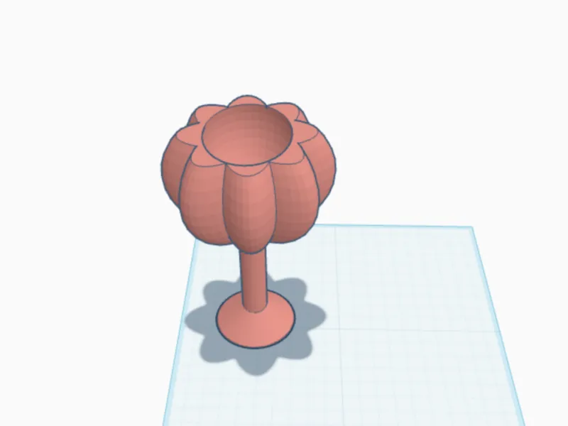 Flower glass for wine
