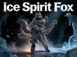 Ice Spirit Fox-15CM；冰原灵狐