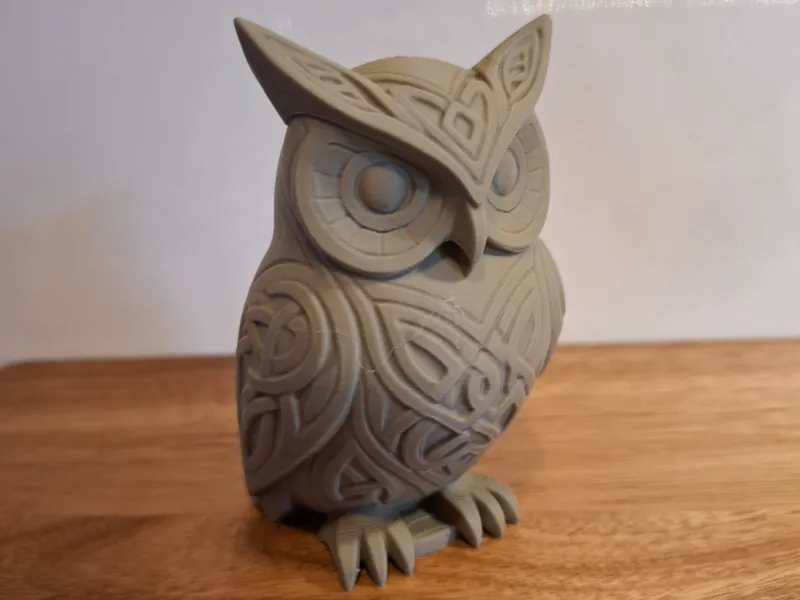 Búho tribal - decoración de figurilla de mesa