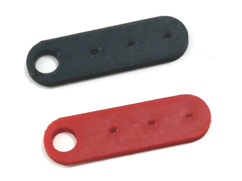 Pinhole keychain for reading tiny texts