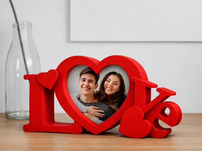 Love Photo Frame, Valentine’s Day Gift, Couple Photo Frame