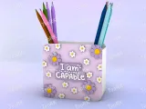Pen Holder Beautiful Flowers Spring-0
