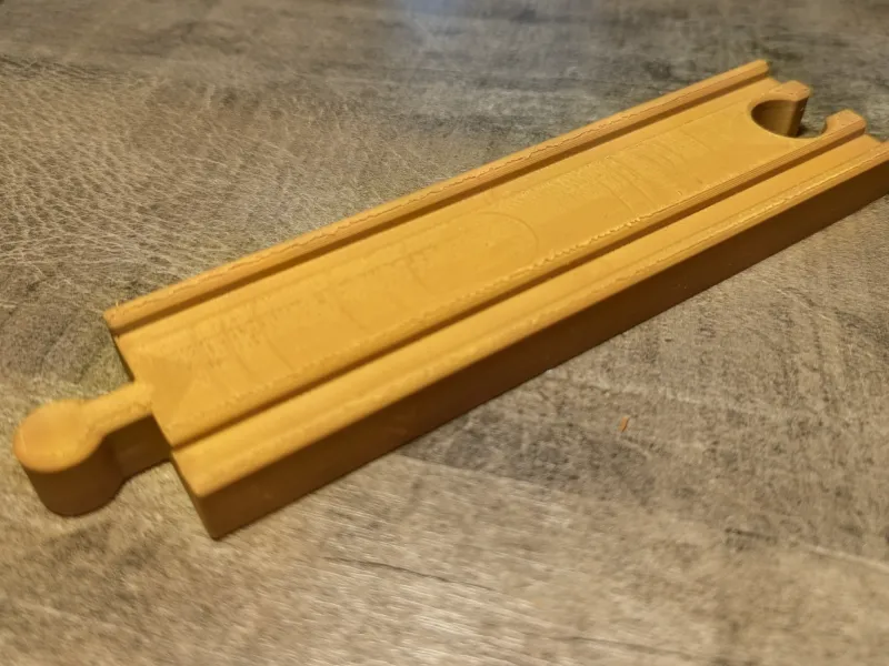 Straight Track for Wooden Railway Systems