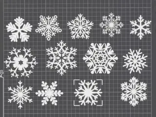 snowflakes v 2