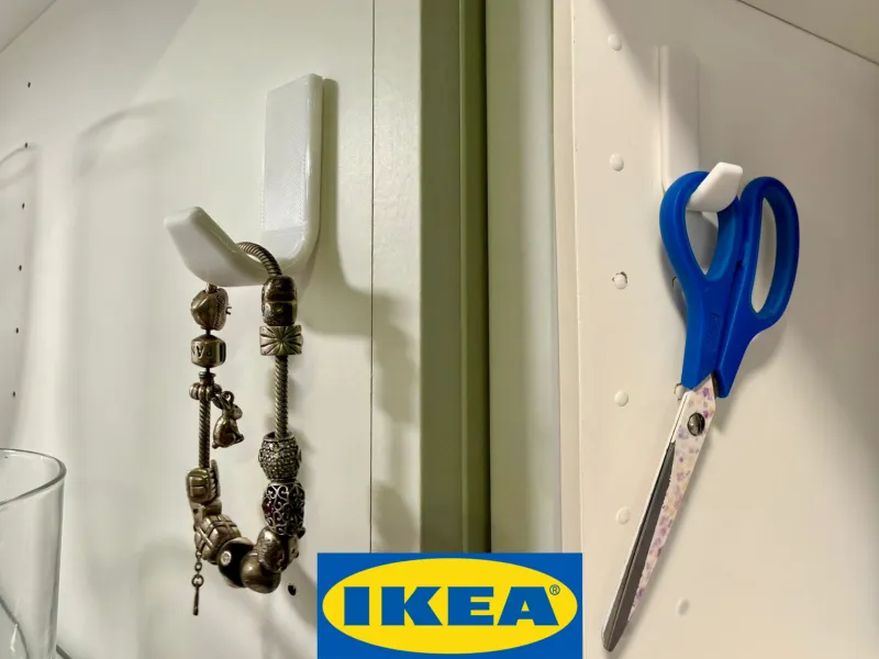 棚穴クリップインフック（IKEA METOD PAX BILLY IVAR BESTA）