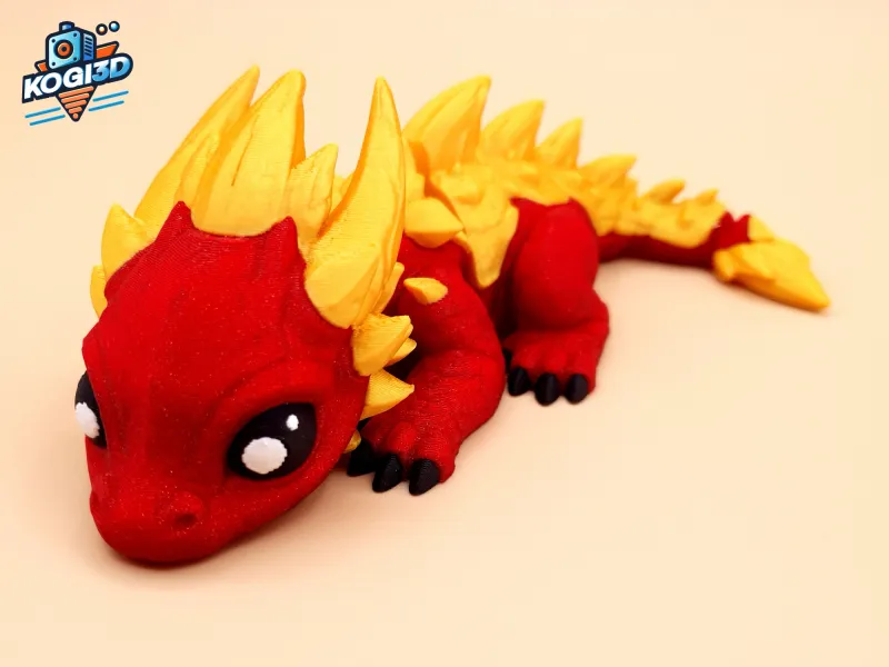 Fully Articulated Fire Dragon