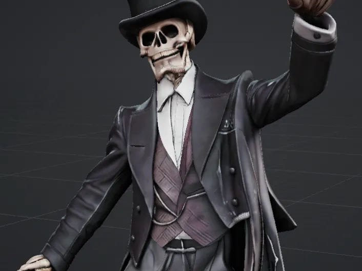 Dancing 1900's Skeleton