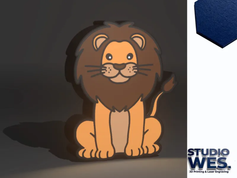 Lion - Light Box