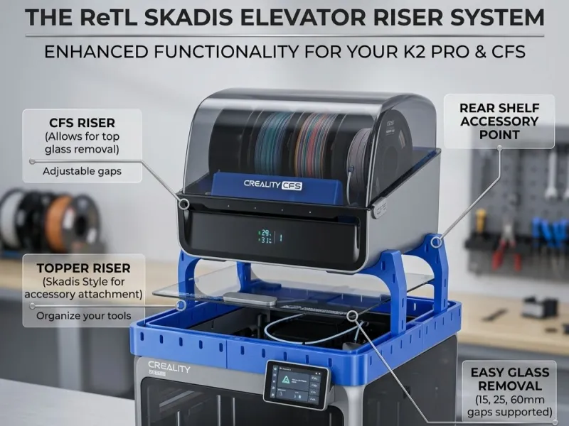 K2 Pro Topper Elevator Riser im Skadis-Stil von ReTL