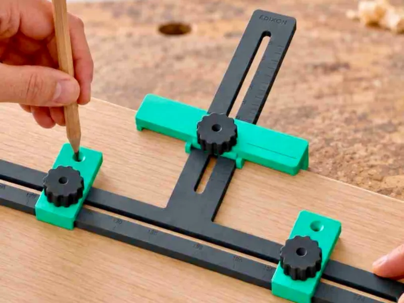 EDIXON PullMark | Verstelbaar Markeersjabloon voor Kast en Lade