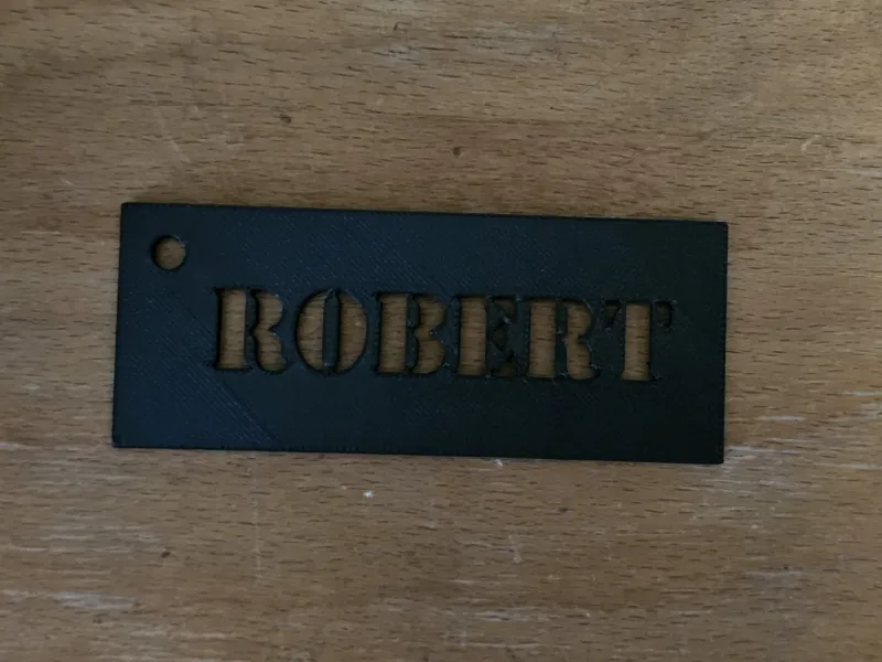 Nameplate, Name Tag Model "Robert"