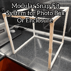 Modular Snap-Fit Frame System for Photo Box or Enclosure