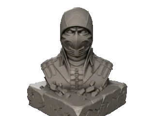 Scorpion Bust - Mortal Kombat
