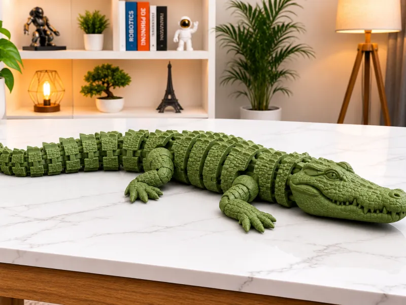 Gelenkiges Krokodil