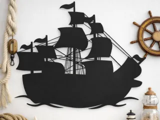 Silueta barco de vela