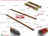 Tiger I Early Sectional Bore Cleaning Rod Set_D.(STL-16)-0