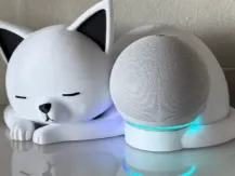 suporte para echo dot em formato de gato