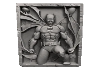 Batman rock painting decoration