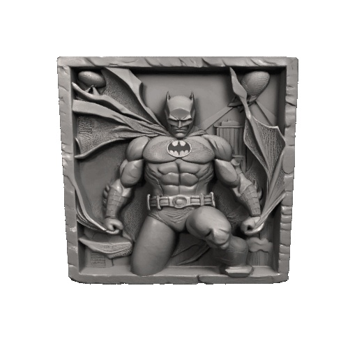 Batman rock painting decoration