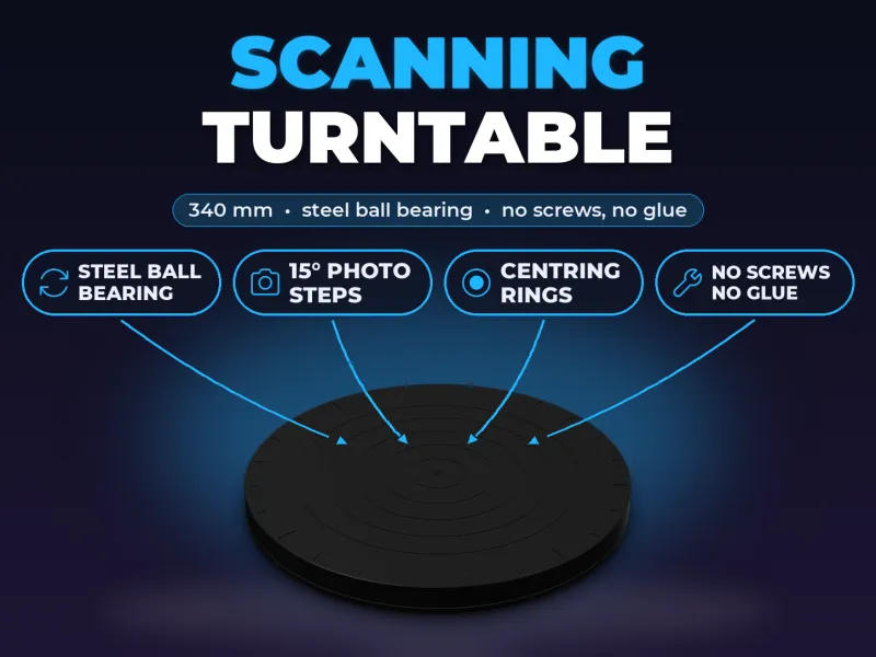 34CM 3d Scanning Rotating Plate