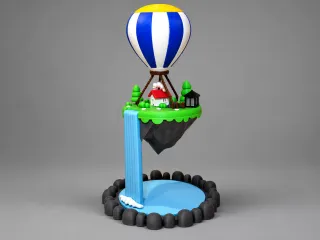 Flying Island Hot Air Balloon