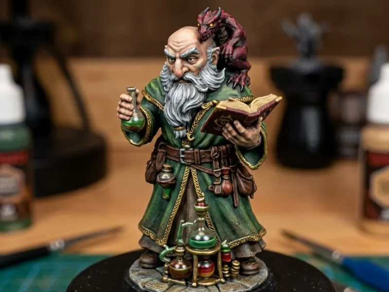 RPG 연금술사 마법사 테살라 미니어처