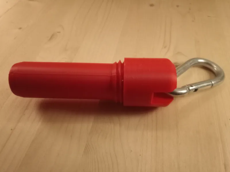 Watertight Cylinder (With Oring and Carabiner slot)